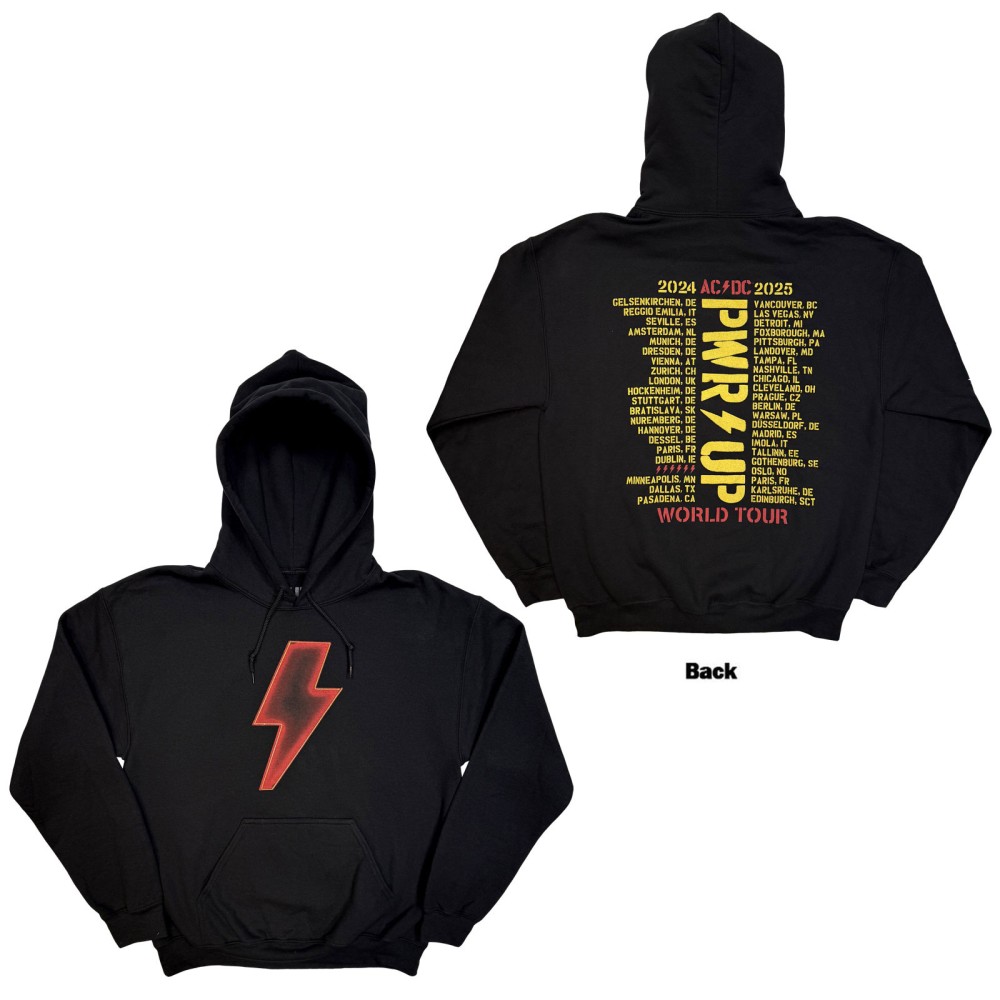AC/DC - Lightning Bolt World Tour '24'25 Kapuzenpullover/hoodie - Schwarz